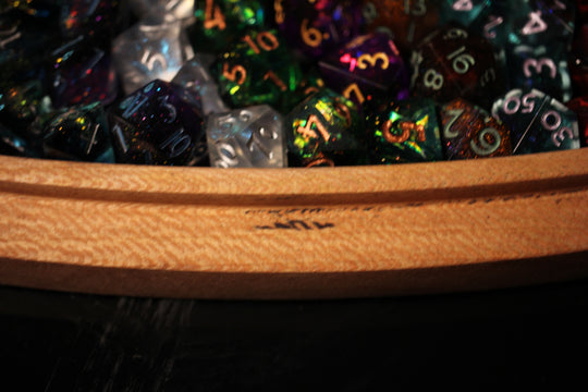 Weather Top Large Ovate Dice Box and Dice Rolling Tray