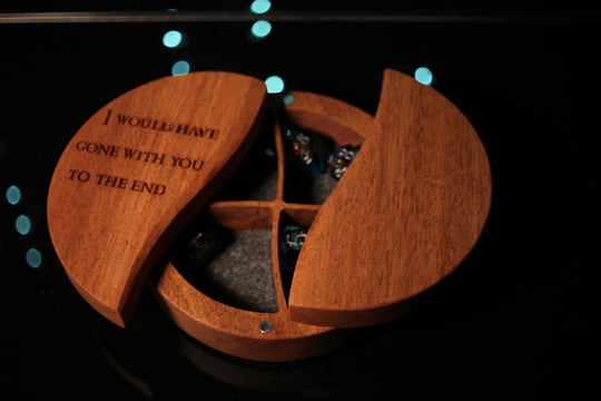 I would have gone with you Wood and Epoxy Dice Box for Dungeons and Dragons or Any Dice Game