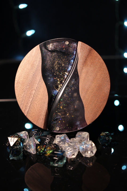 Night Swimming Wood and Epoxy Dice Box for Dungeons and Dragons or Any Dice Game