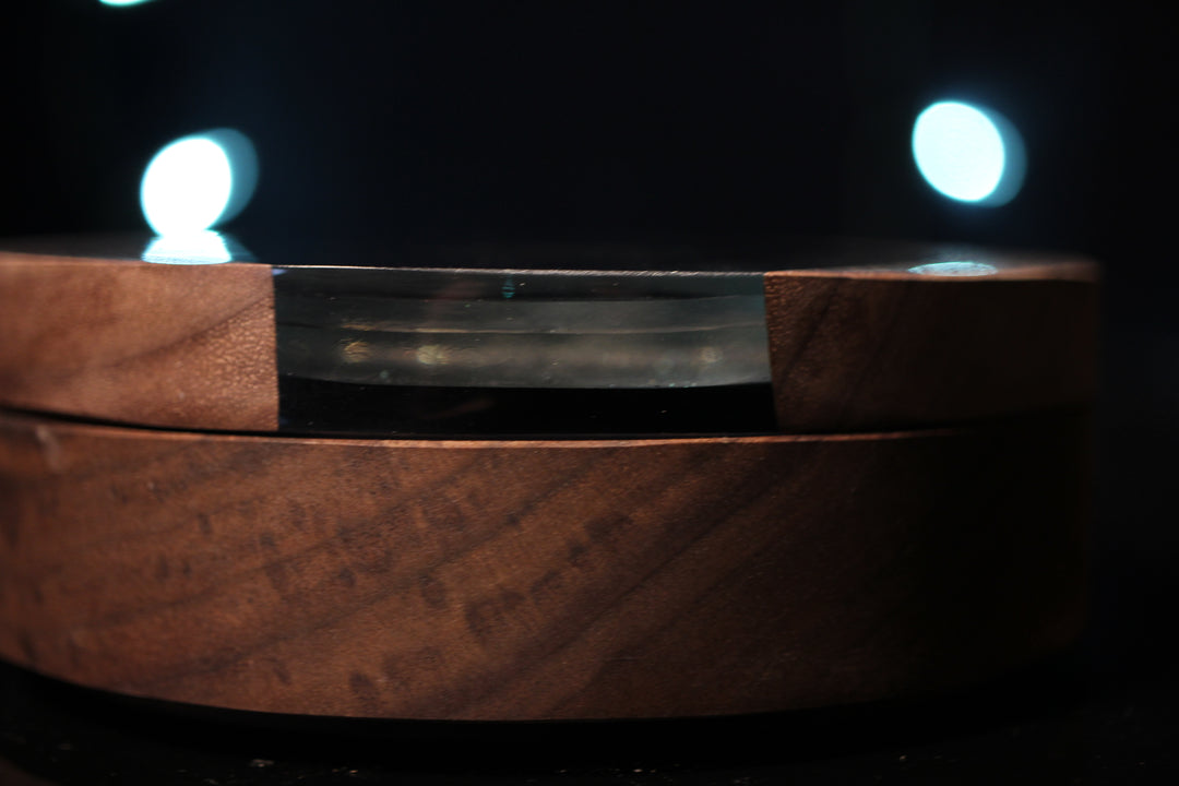 Alien Moon Wood and Epoxy Dice Box for Dungeons and Dragons or Any Dice Game