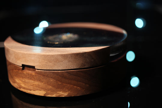 Alien Moon Wood and Epoxy Dice Box for Dungeons and Dragons or Any Dice Game