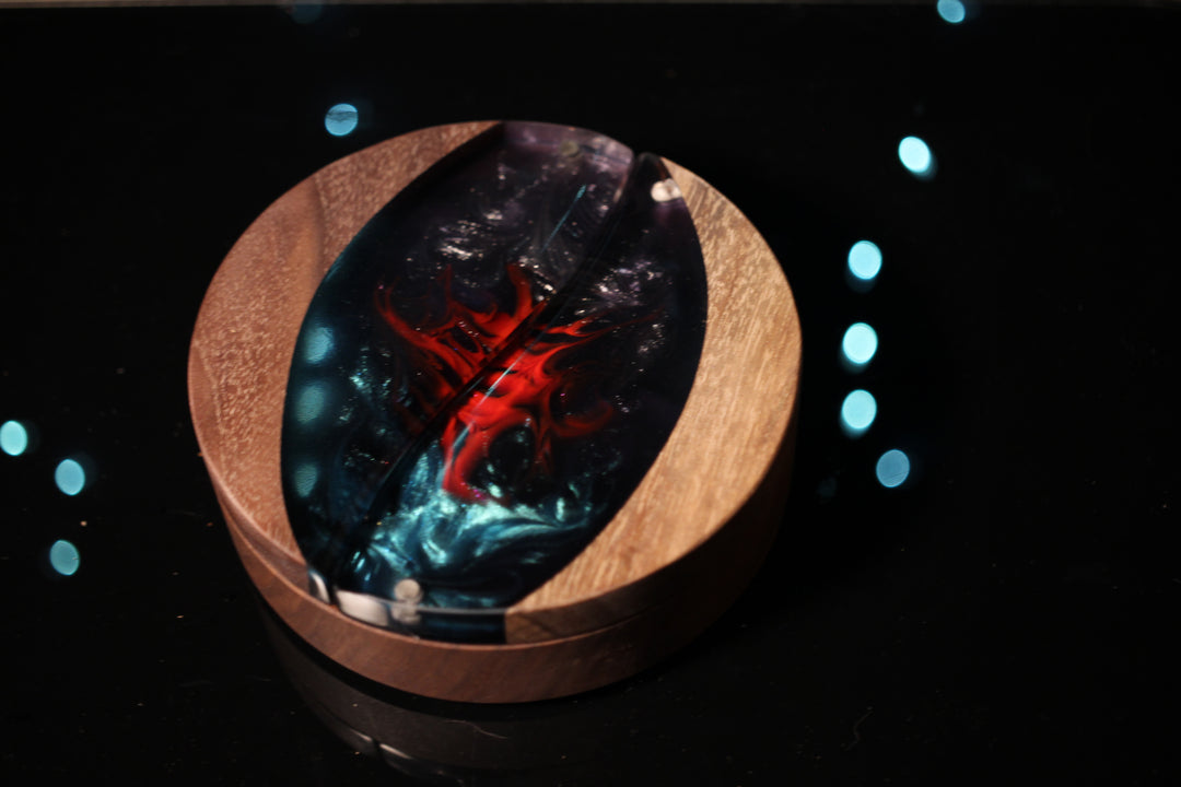 I Just Think it's Neat! Wood and Epoxy Dice Box for Dungeons and Dragons or Any Dice Game