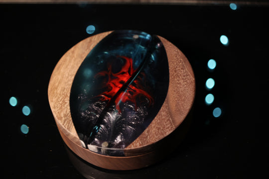 I Just Think it's Neat! Wood and Epoxy Dice Box for Dungeons and Dragons or Any Dice Game