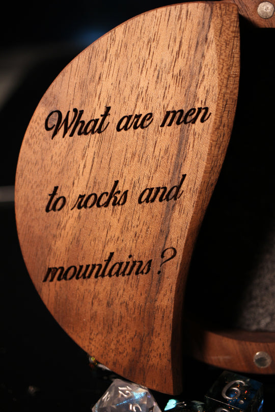What Are Men to Rocks and Mountains Wood and Epoxy Dice Box for Dungeons and Dragons or Any Dice Game