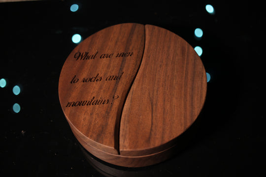 What Are Men to Rocks and Mountains Wood and Epoxy Dice Box for Dungeons and Dragons or Any Dice Game