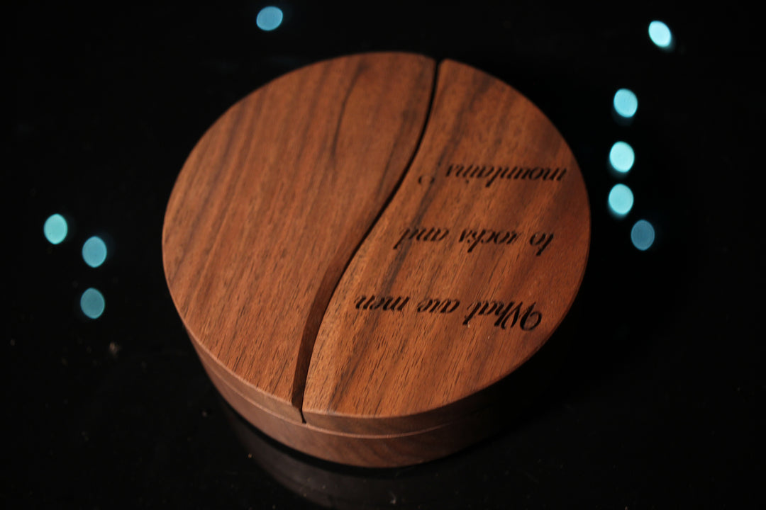 What Are Men to Rocks and Mountains Wood and Epoxy Dice Box for Dungeons and Dragons or Any Dice Game