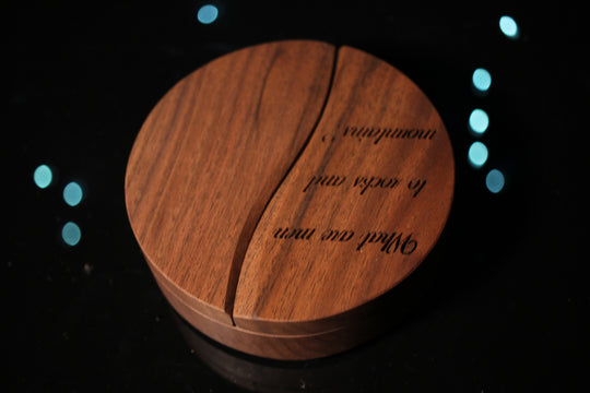 What Are Men to Rocks and Mountains Wood and Epoxy Dice Box for Dungeons and Dragons or Any Dice Game