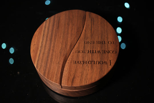 I Would Have Gone WIth You to the End Wood and Epoxy Dice Box for Dungeons and Dragons or Any Dice Game