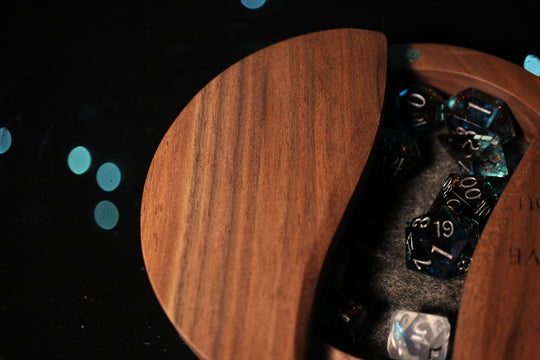 I Would Have Gone WIth You to the End Wood and Epoxy Dice Box for Dungeons and Dragons or Any Dice Game