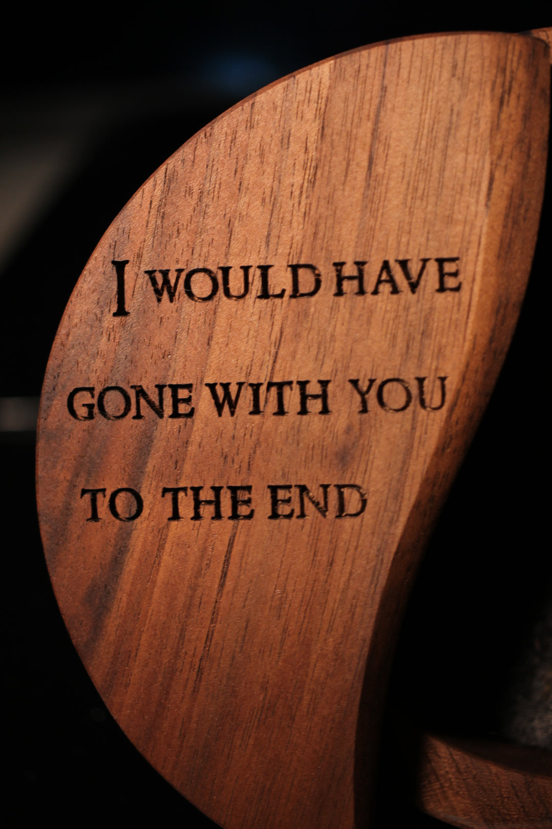 I Would Have Gone WIth You to the End Wood and Epoxy Dice Box for Dungeons and Dragons or Any Dice Game