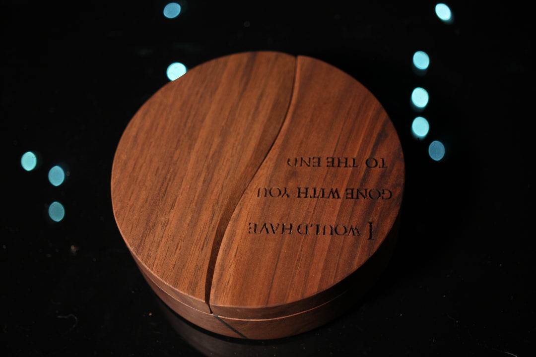 I Would Have Gone WIth You to the End Wood and Epoxy Dice Box for Dungeons and Dragons or Any Dice Game