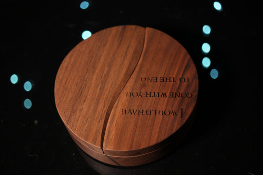 I Would Have Gone WIth You to the End Wood and Epoxy Dice Box for Dungeons and Dragons or Any Dice Game