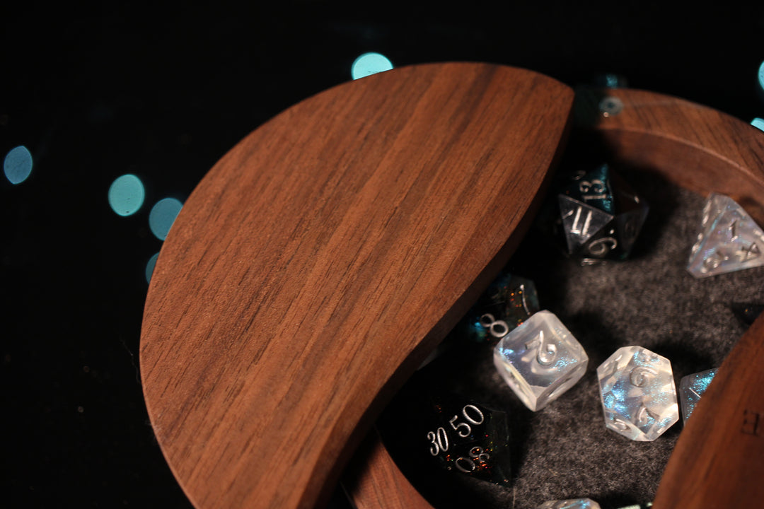 I Would Have Gone WIth You to the End Wood and Epoxy Dice Box for Dungeons and Dragons or Any Dice Game
